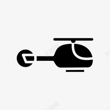 直升机飞行运输图标图标