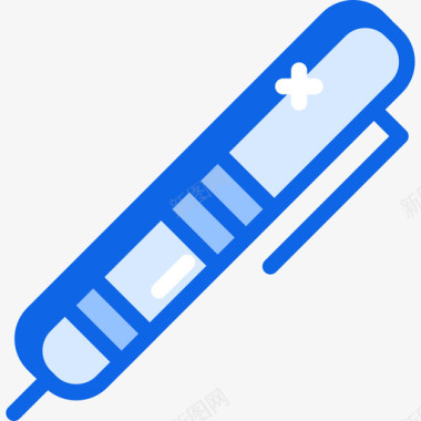 铅笔办公室108蓝色图标图标