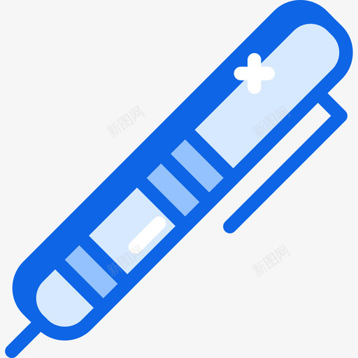 铅笔办公室108蓝色图标svg_新图网 https://ixintu.com 办公室 蓝色 铅笔