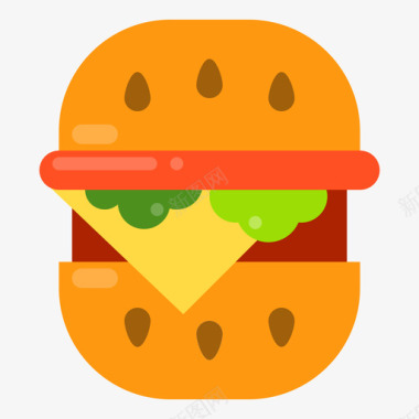 汉堡食品147平的图标图标