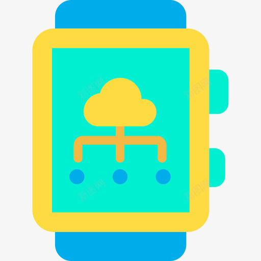 智能手表网络托管33扁平图标svg_新图网 https://ixintu.com 扁平 智能手表 网络托管33