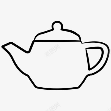 水壶茶餐具图标图标