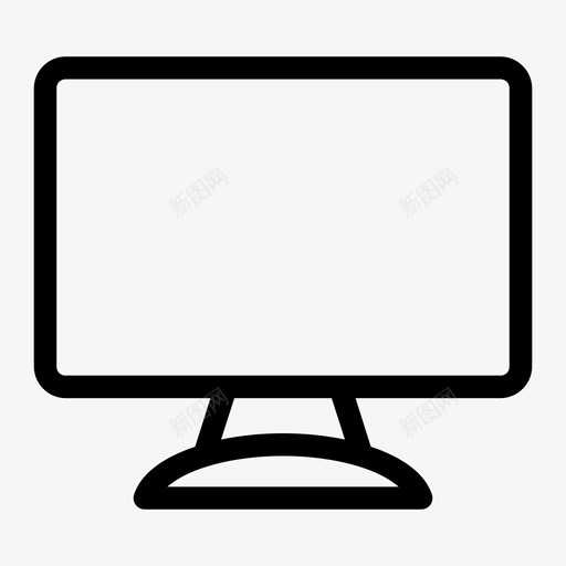 显示器计算机数字图标svg_新图网 https://ixintu.com 介质 屏幕 技术 数字 显示器 用户界面 管理 计算机