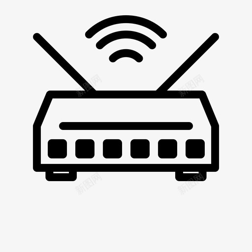 路由器设备调制解调器图标svg_新图网 https://ixintu.com wifi 无线 设备 调制解调器 路由器