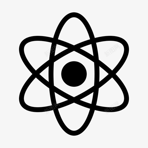 原子电子分子图标svg_新图网 https://ixintu.com 分子 原子 图标 字形 生态 电子 科学