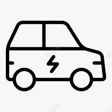 电动汽车汽车电池图标图标