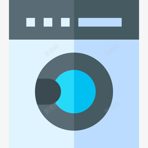 家用和家用洗衣机19台平板图标svg_新图网 https://ixintu.com 19台 家用 平板 洗衣机