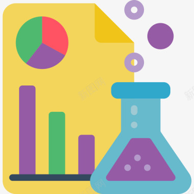 分析数据科学13扁平图标图标