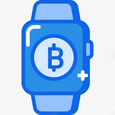 智能手表加密4蓝色图标图标