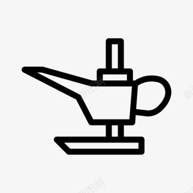 灯咖啡油灯图标图标