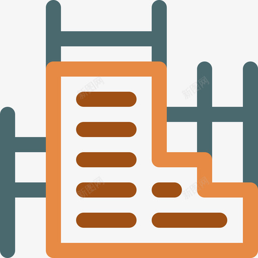 在建建筑25线颜色图标svg_新图网 https://ixintu.com 在建 建筑 颜色