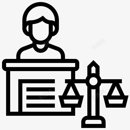 法律司法律师图标svg_新图网 https://ixintu.com 司法 律师 房地产 法律 规则
