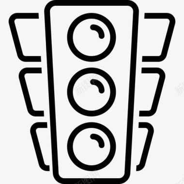 红绿灯控制安全图标图标