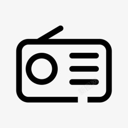 手机收音机调频应用收音机应用程序智能手机图标高清图片