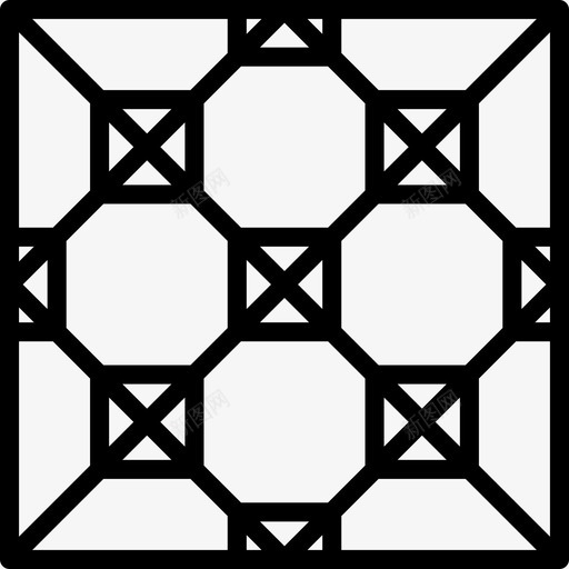 瓷砖室内21线性图标svg_新图网 https://ixintu.com 室内设计 瓷砖 线性