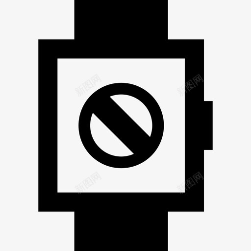 禁止智能手表拒绝签名图标svg_新图网 https://ixintu.com 拒绝 禁止智能手表 签名