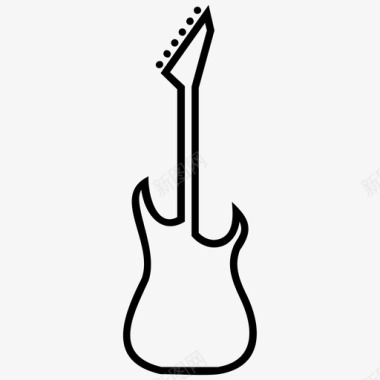 吉他电吉他乐器图标图标