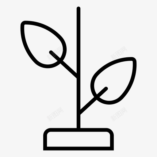 幼苗芽花园图标svg_新图网 https://ixintu.com 叶子 家用设备 幼苗 植物 花园 芽