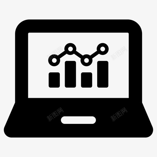 分析图表计算机图标svg_新图网 https://ixintu.com 分析 分析图 图表 增加 报告 数据 电脑 笔记本 统计 计算机