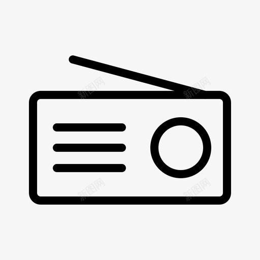 收音机旧收音机老式收音机图标svg_新图网 https://ixintu.com 收音机 旧收音机 老式收音机