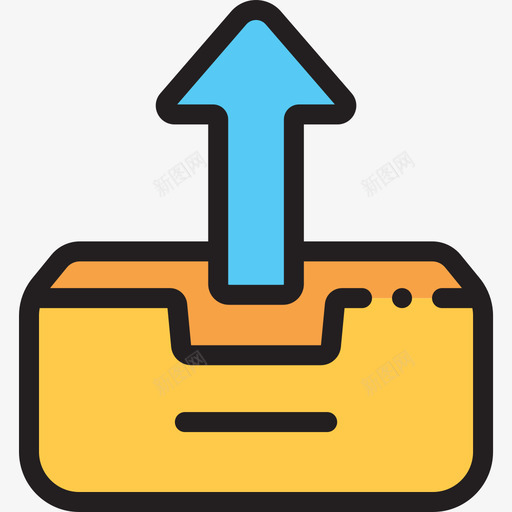 发件箱电子邮件40线颜色图标svg_新图网 https://ixintu.com 发件箱 电子邮件 颜色