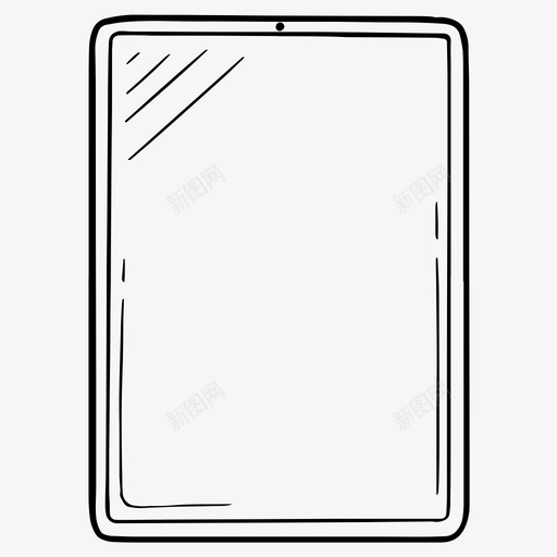 平板电脑ipad屏幕图标svg_新图网 https://ixintu.com ipad 屏幕 平板电脑 智能 科技