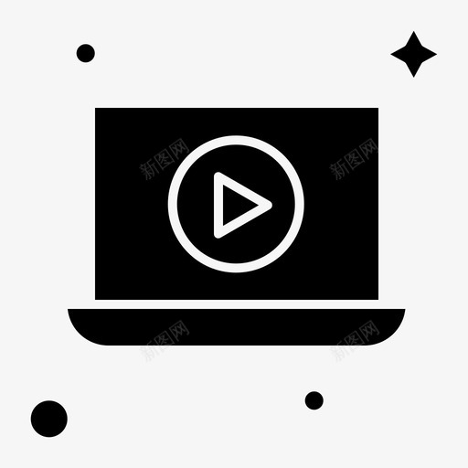 笔记本电脑游戏视频图标svg_新图网 https://ixintu.com 启动 字形 实体 开发 游戏 电脑 笔记本 视频
