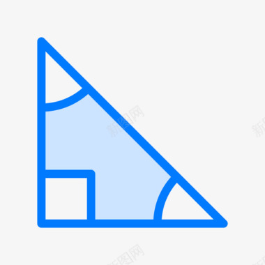 角度数学7蓝色图标图标