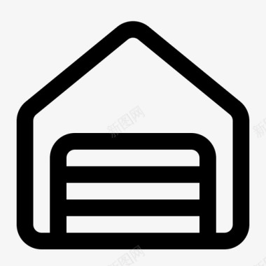 车库建筑房屋图标图标