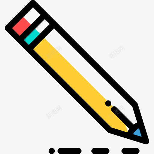 铅笔思维38色彩省略图标svg_新图网 https://ixintu.com 色彩省略 设计思维38 铅笔