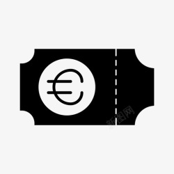 欧元优惠券欧元优惠券货币图标高清图片