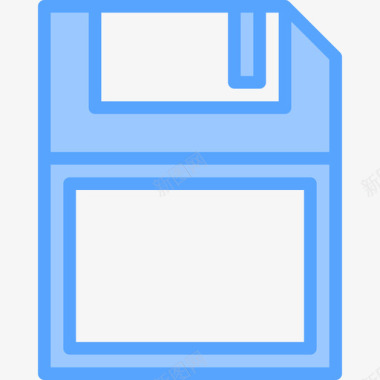 软盘计算机27蓝色图标图标