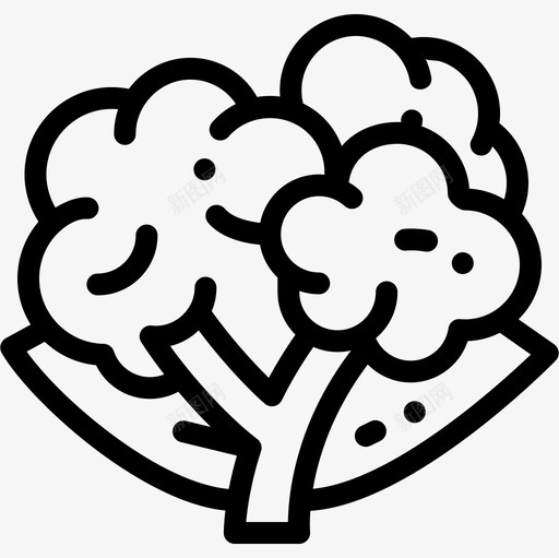 花椰菜营养7直系图标svg_新图网 https://ixintu.com 直系 花椰菜 营养7