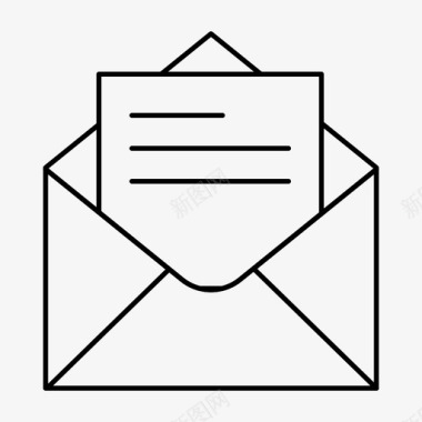 电子邮件信件消息图标图标