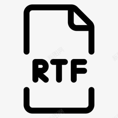 rtf文件格式图标图标