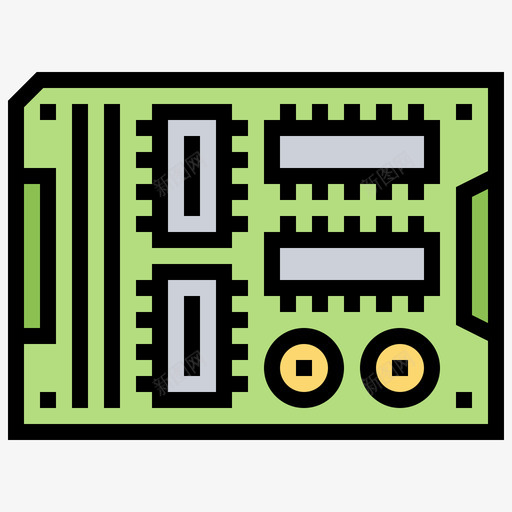 主板计算机技术9线颜色图标svg_新图网 https://ixintu.com 主板 线颜色 计算机技术9