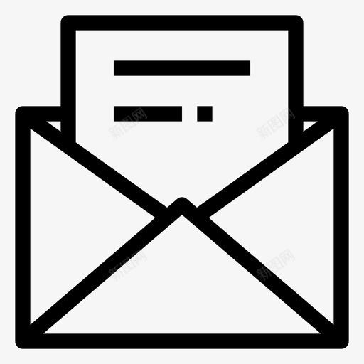 信件电子邮件收件箱图标svg_新图网 https://ixintu.com 信件 信息 收件箱 电子邮件 通信
