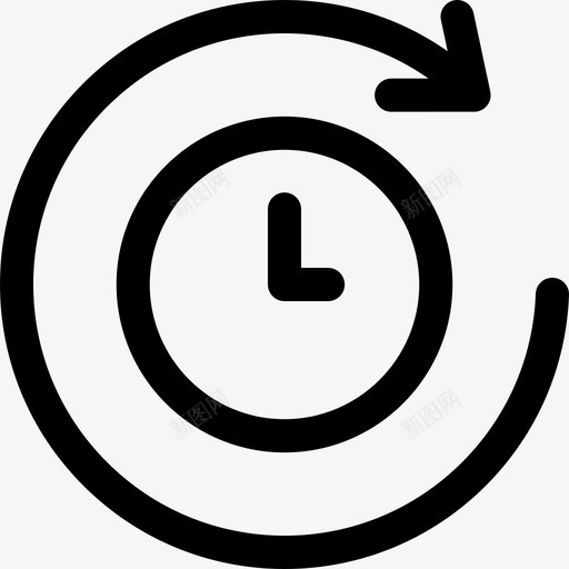 顺时针速度表时间5线性图标svg_新图网 https://ixintu.com 度表 时间 线性 速度 顺时针