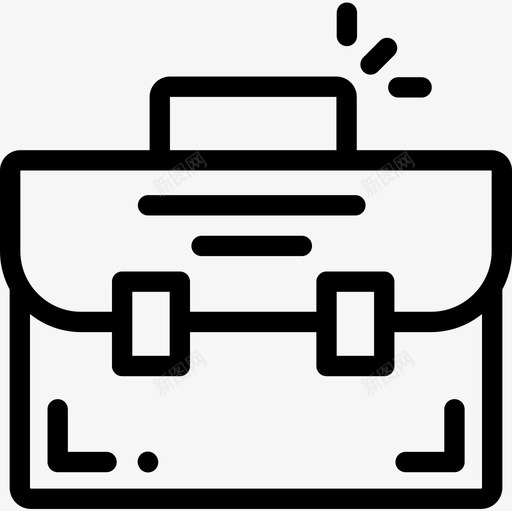 行李箱商务会议11直系图标svg_新图网 https://ixintu.com 商务会议 直系 行李箱