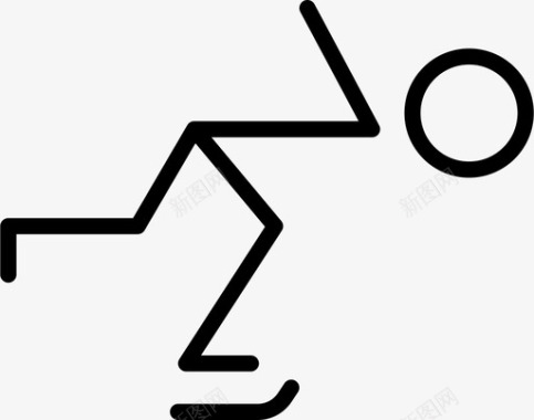 滑冰奥林匹克速度图标图标