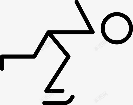 滑冰奥林匹克速度图标svg_新图网 https://ixintu.com 冬季 奥林匹克 奥林匹克运动 滑冰 运动 速度