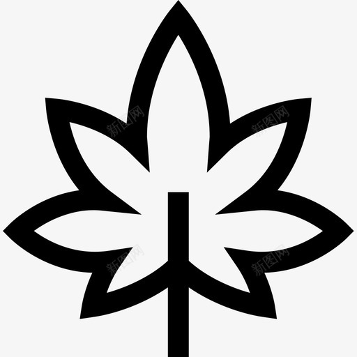 WeedReggae线性图标svg_新图网 https://ixintu.com Reggae Weed 线性