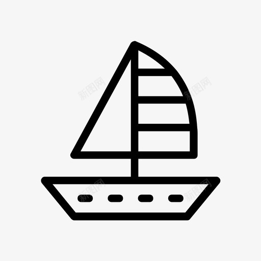 船游轮运输图标svg_新图网 https://ixintu.com 旅行 游轮 船 运输 运输线字形48像素