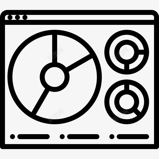 饼图指标页面图标svg_新图网 https://ixintu.com 指标 网站 页面 饼图