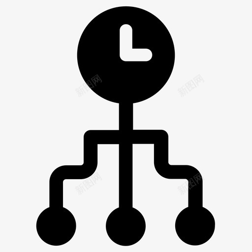 时间管理时钟效率图标svg_新图网 https://ixintu.com 效率 时钟 时间管理