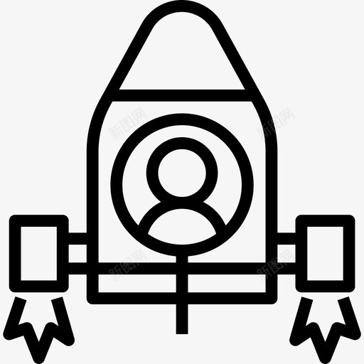 火箭商务288直线型图标svg_新图网 https://ixintu.com 商务288 火箭 直线型