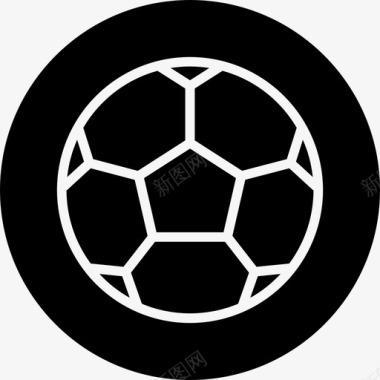 足球体育运动徽章图标图标