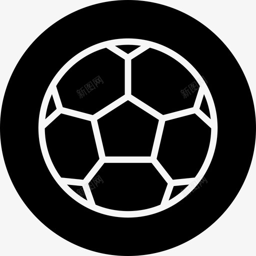 足球体育运动徽章图标svg_新图网 https://ixintu.com 体育 徽章 足球 运动