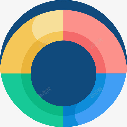 饼图信息图平面图图标svg_新图网 https://ixintu.com 信息图 平面图 饼图