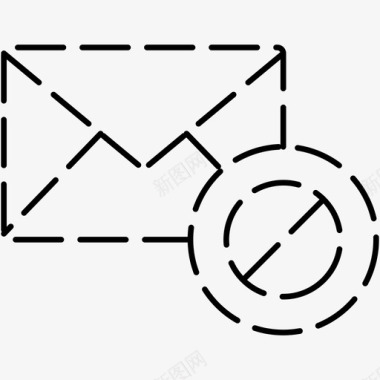 垃圾邮件阻止标记为垃圾邮件图标图标